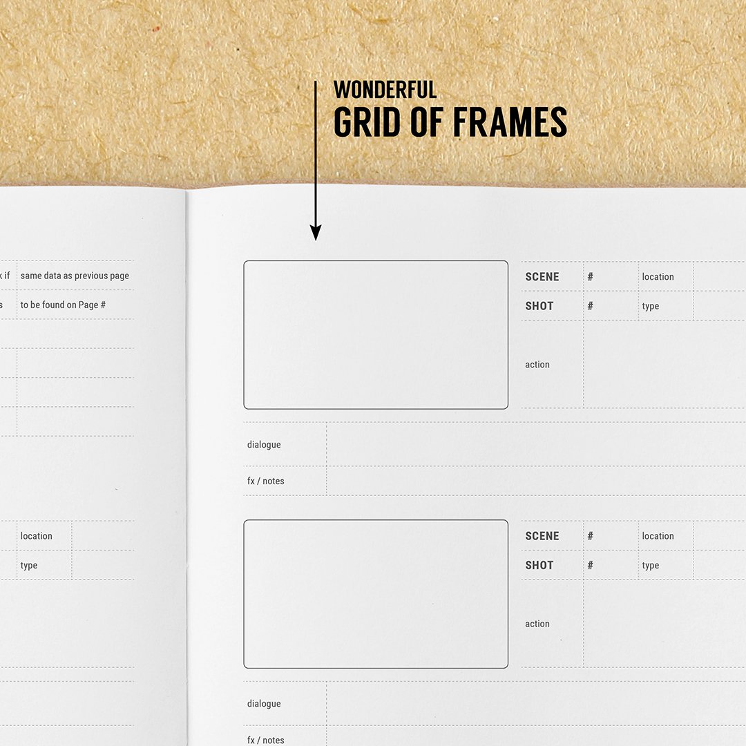 Guión gráfico Papelería Cuaderno