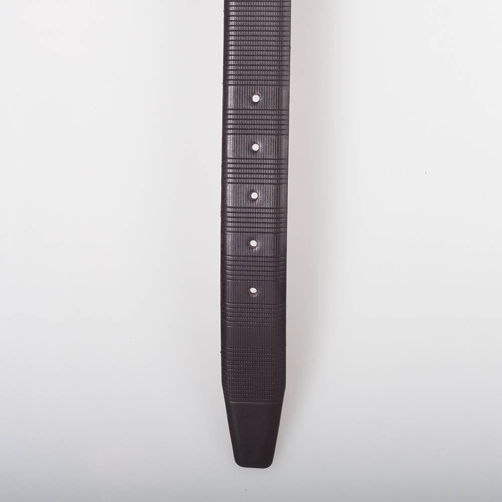 Herrengürtel aus dunkelbraunem italienischem Echtleder - 3,5 cm breit - Größe 135 (Taille bis 115 cm)