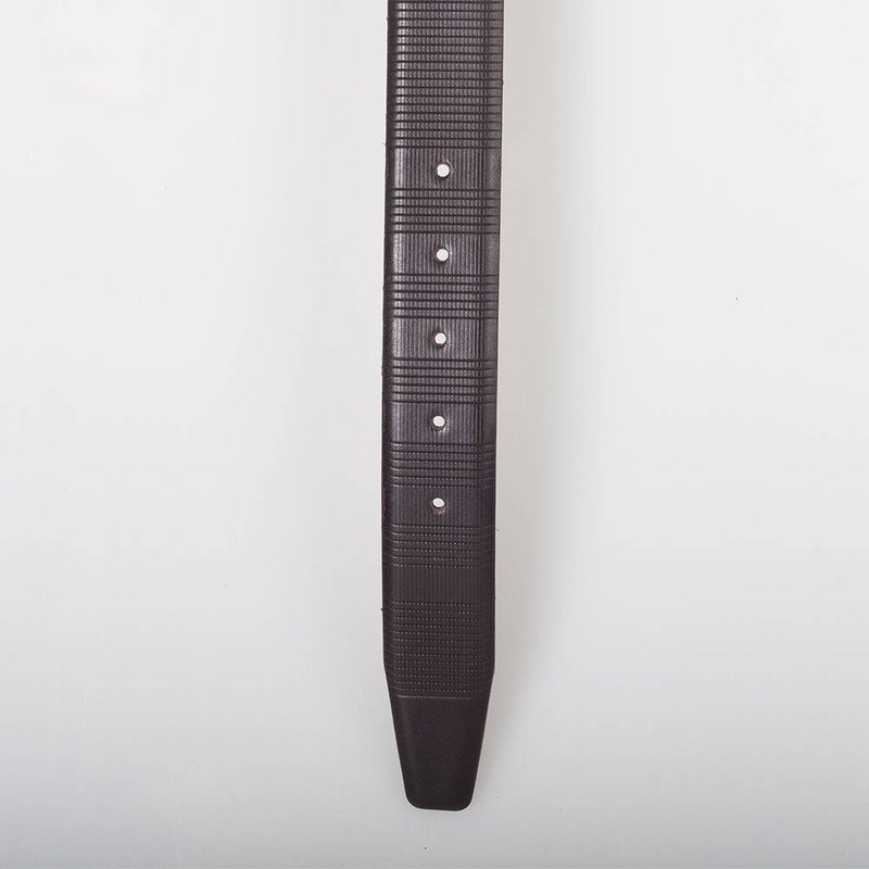 Herrengürtel aus dunkelbraunem italienischem Echtleder - 3,5 cm breit - Größe 135 (Taille bis 115 cm)
