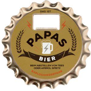 VE Beer opener/coaster with magnet - This is dad's beer