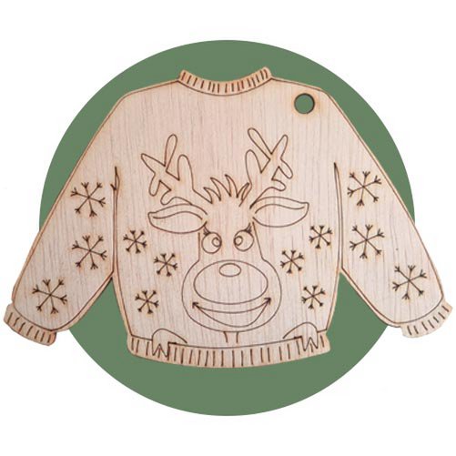 Ugly Christmas sweater decoration for the tree or decorate the sweaters