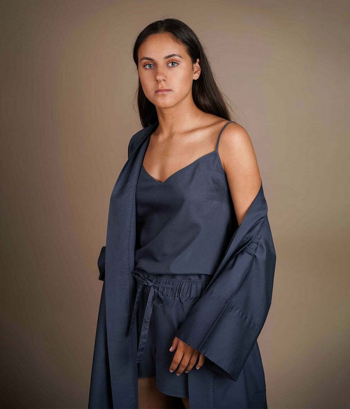 Pajamas: shirt + shorts Dream Touch Anthracite
