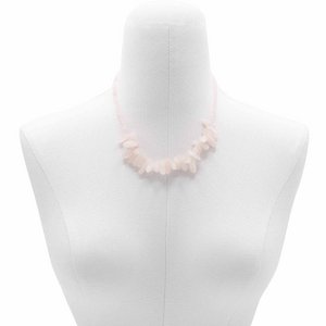 Longstone edelsteen ketting - Rozenkwarts