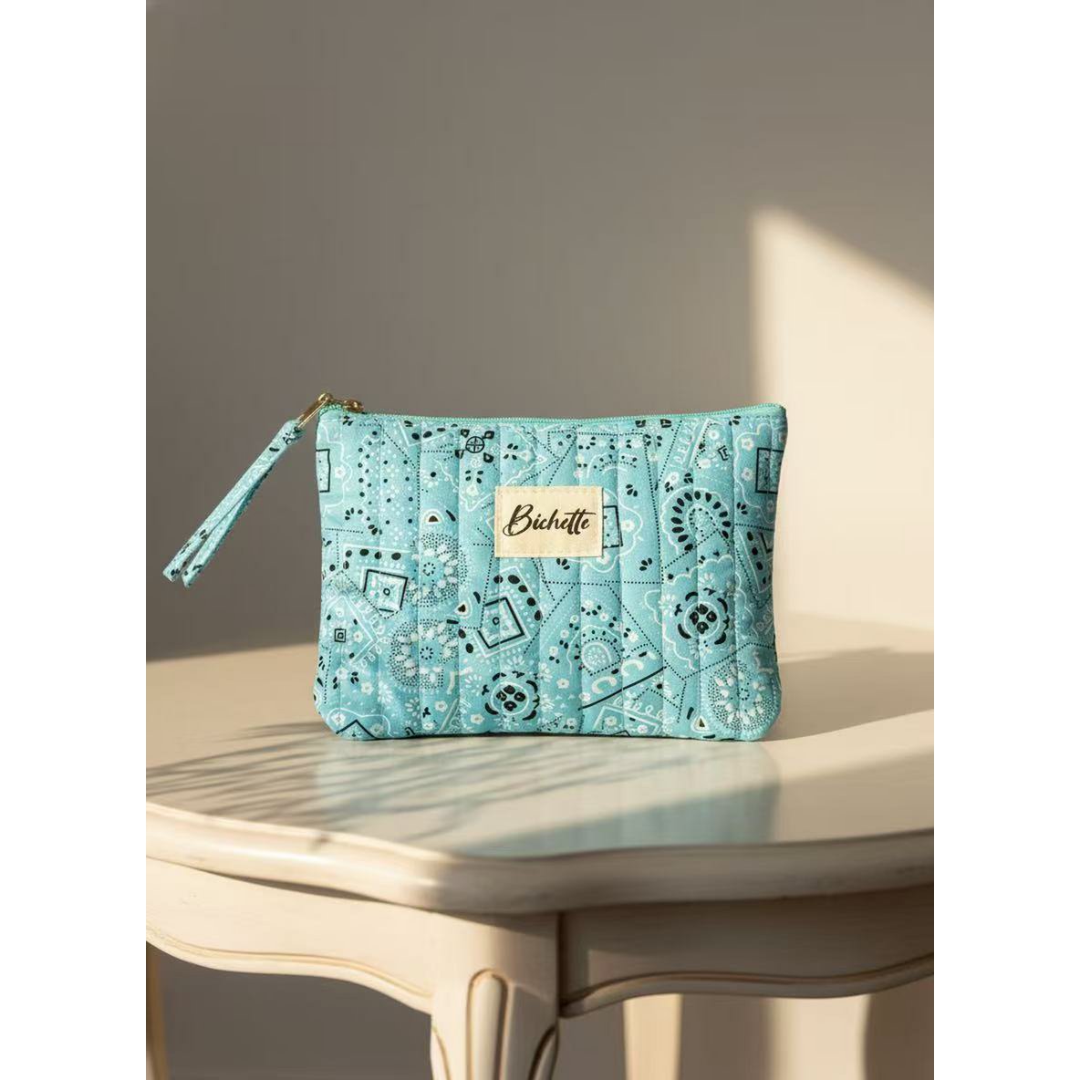 Estuche para lápices estampado Bichette de tela de colores Regalo acolchado