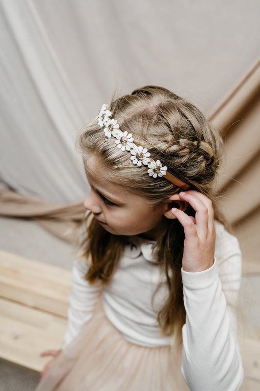 Diadeem gouden bloem