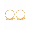 Charming Dachshund Hoop Earrings