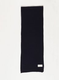 Cashmere tørklæde uni marin
