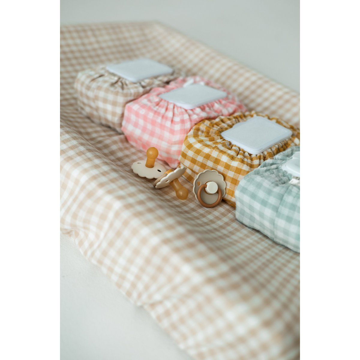 Copertina di salviette per bambini Tisu, collezione Gingham