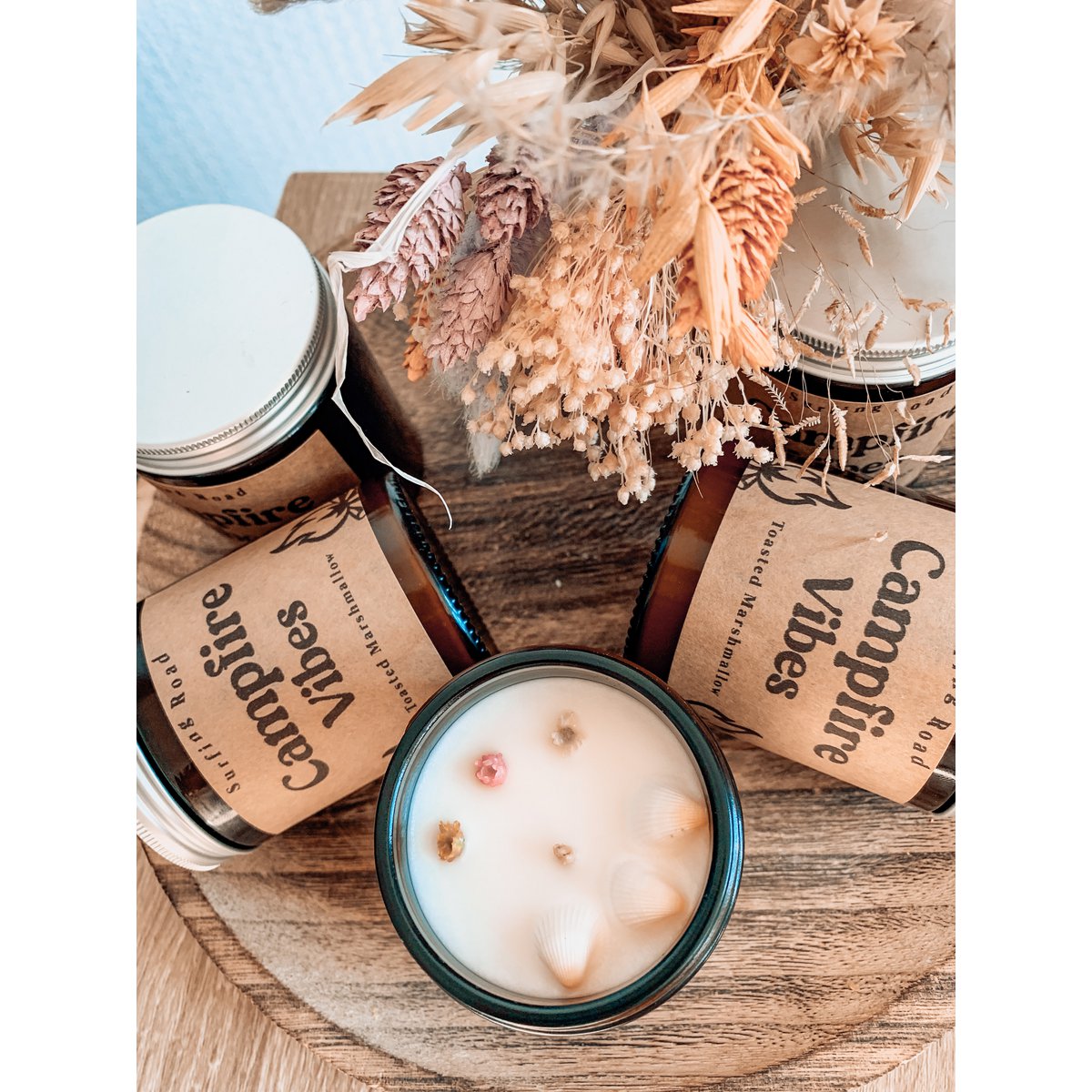 Campfire vibes candle - Toasted Marshmallow