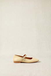 YOTA YELLOW – Mary-Jane-Ballerinas mit quadratischer Zehenpartie