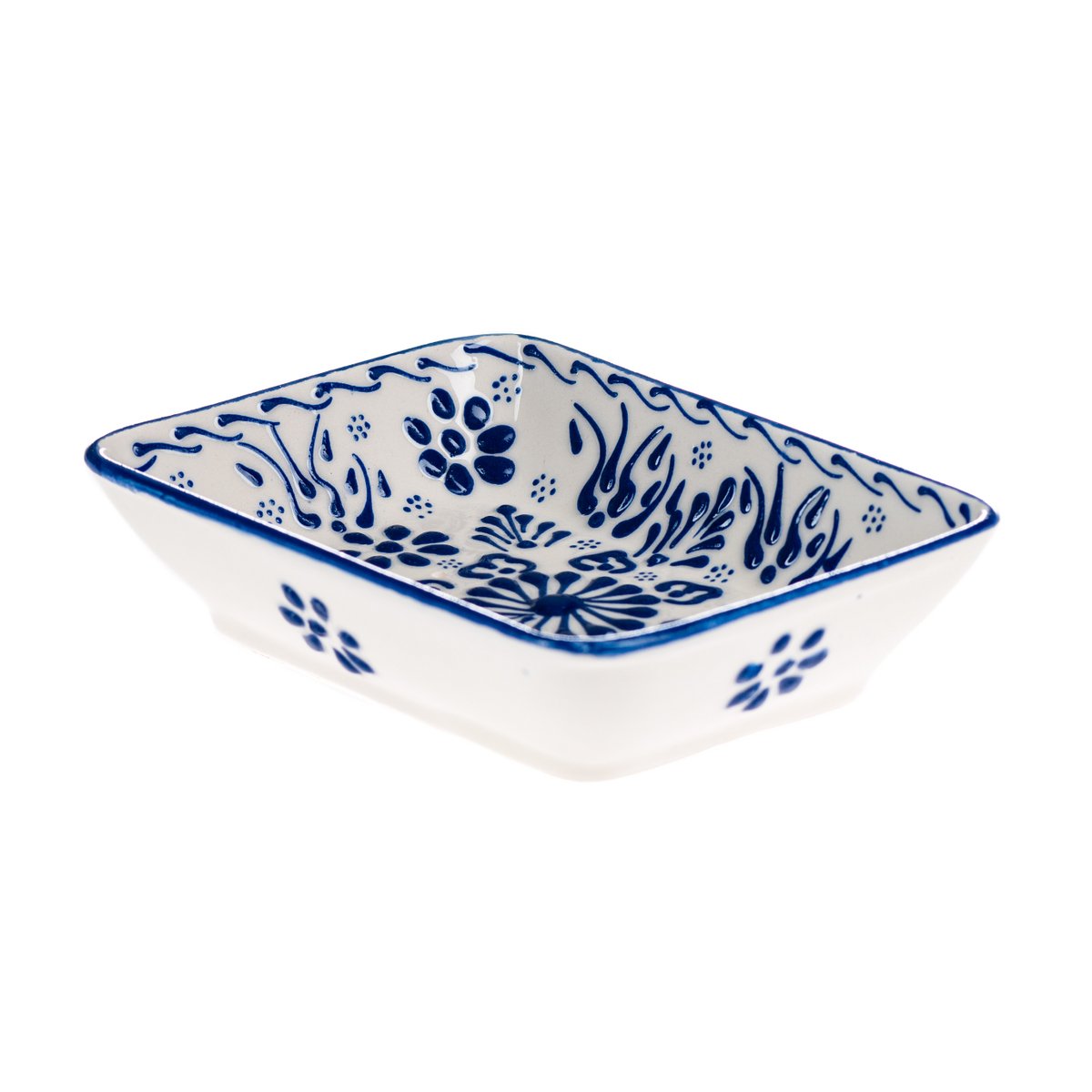 Seifenschale Ägäis blau, handbemalt