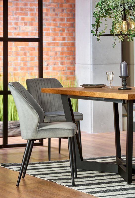 Hautvillers Extendable Dining Table Wood Color