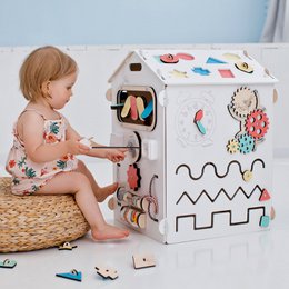 BusyBoard sanselegehus - Hvid