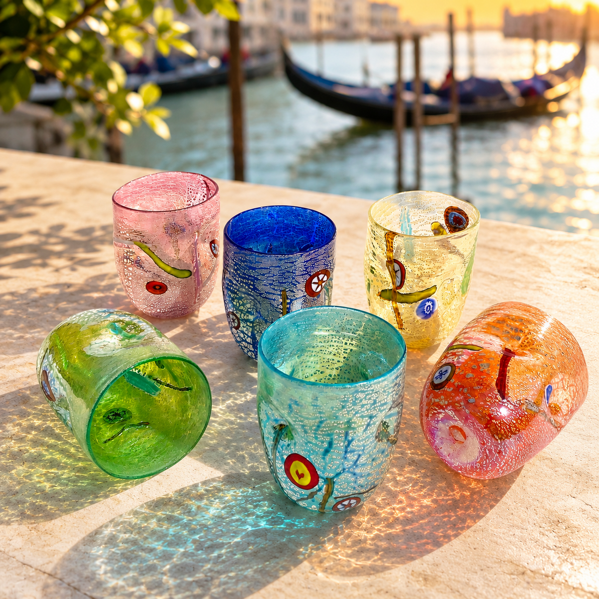 Giorgione -briller i Murano Glass, lavet på øen Murano, sprængt og håndlavet af Masters Vetrai - Special Edition - 350 ml.