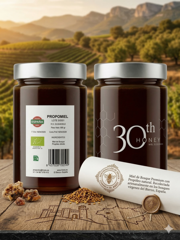Propomiel del Bierzo — Miel de bosque ecológica con propóleo 750 g