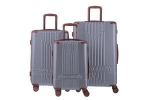 Pierre Cardin elegant 3-piece suitcase set_style: ALPHA Silver