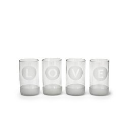 Drinkglazen set "Love"