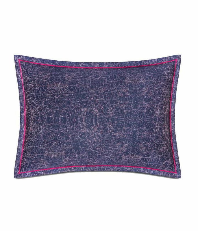 Satino pagalvės užvalkalas Kaleidoscope Midnight/Indigo