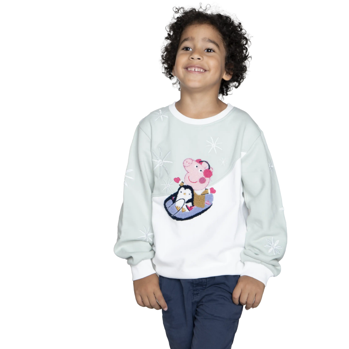 koaa – Peppa Wutz “Winter Time” – Jersey azul/blanco