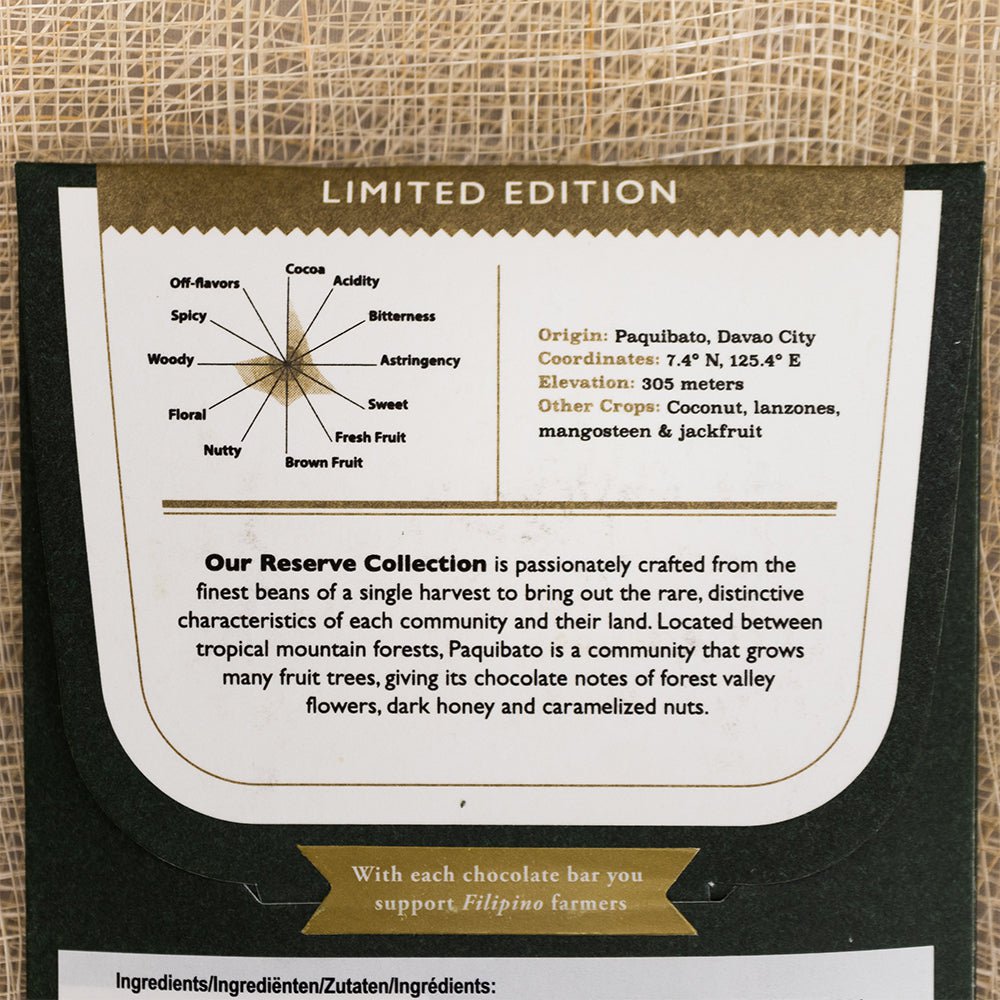 70% Chocolate Negro Paquibato Single Estate