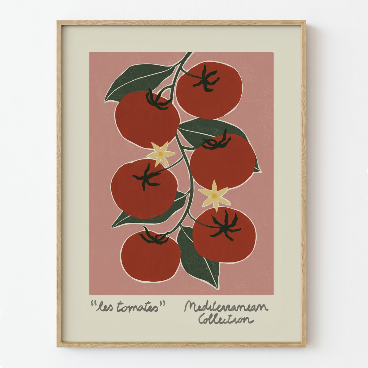 Mediterrane Sammlung – Tomaten-Kunstdruck