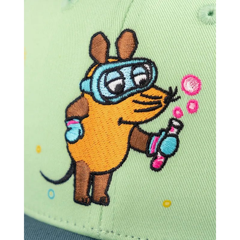 Koaa-the Maus "Chemiker"-Snapback Kids Light-Green/Blue