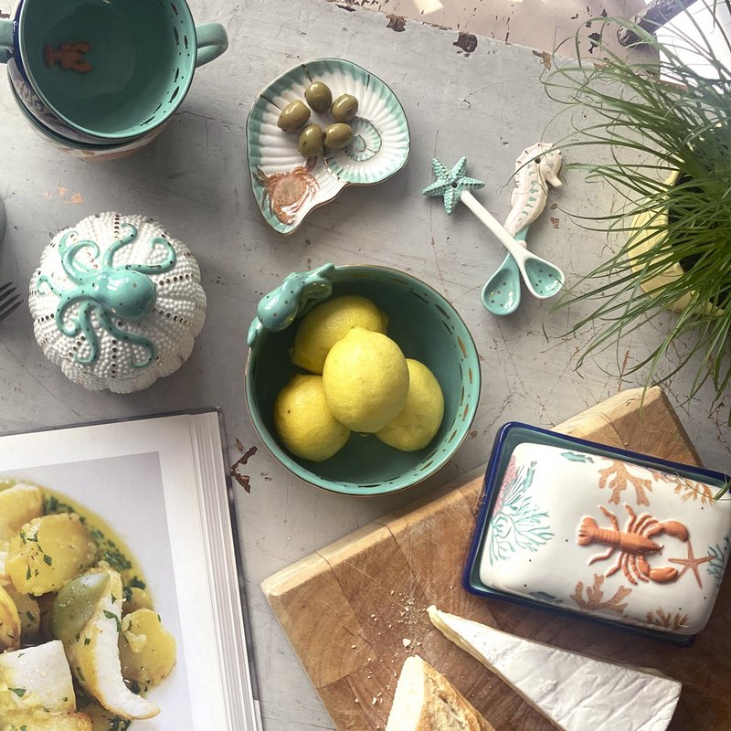 Coral Octopus Bowl