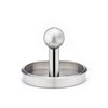 Stainless steel burger press