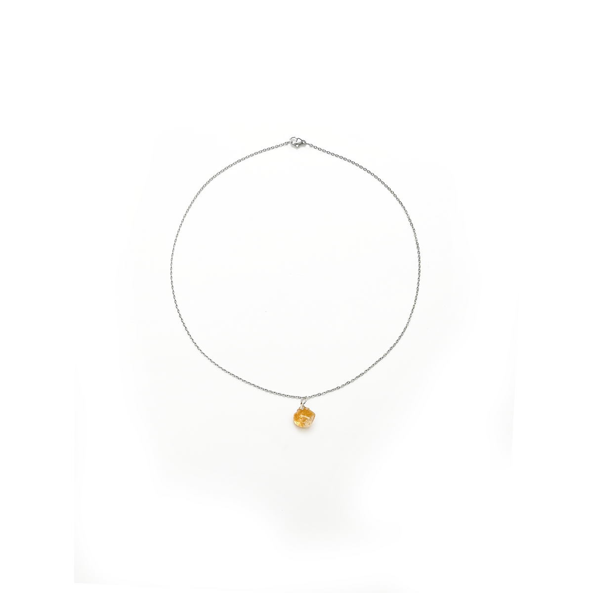 Gemstone necklace with citrine - prosperity and success