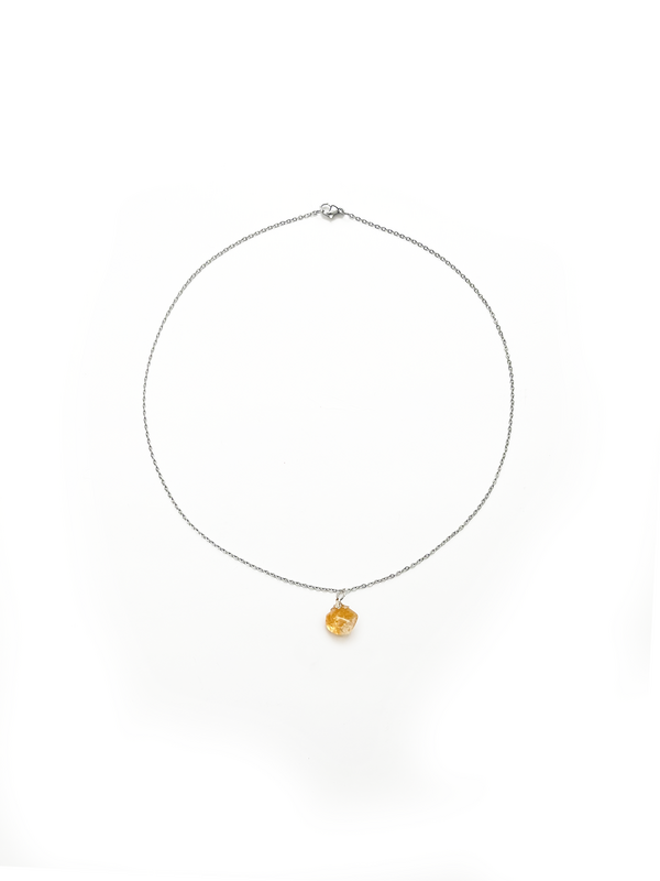 Gemstone necklace with citrine - prosperity and success