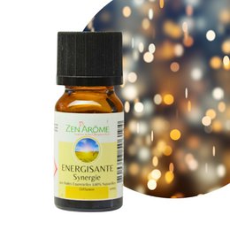 Sinergia de aceites esenciales - Energizante - 10 ml - Uso para Difusión - Envasado en Francia