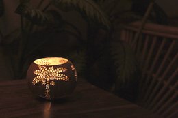 Palm Candle Holder