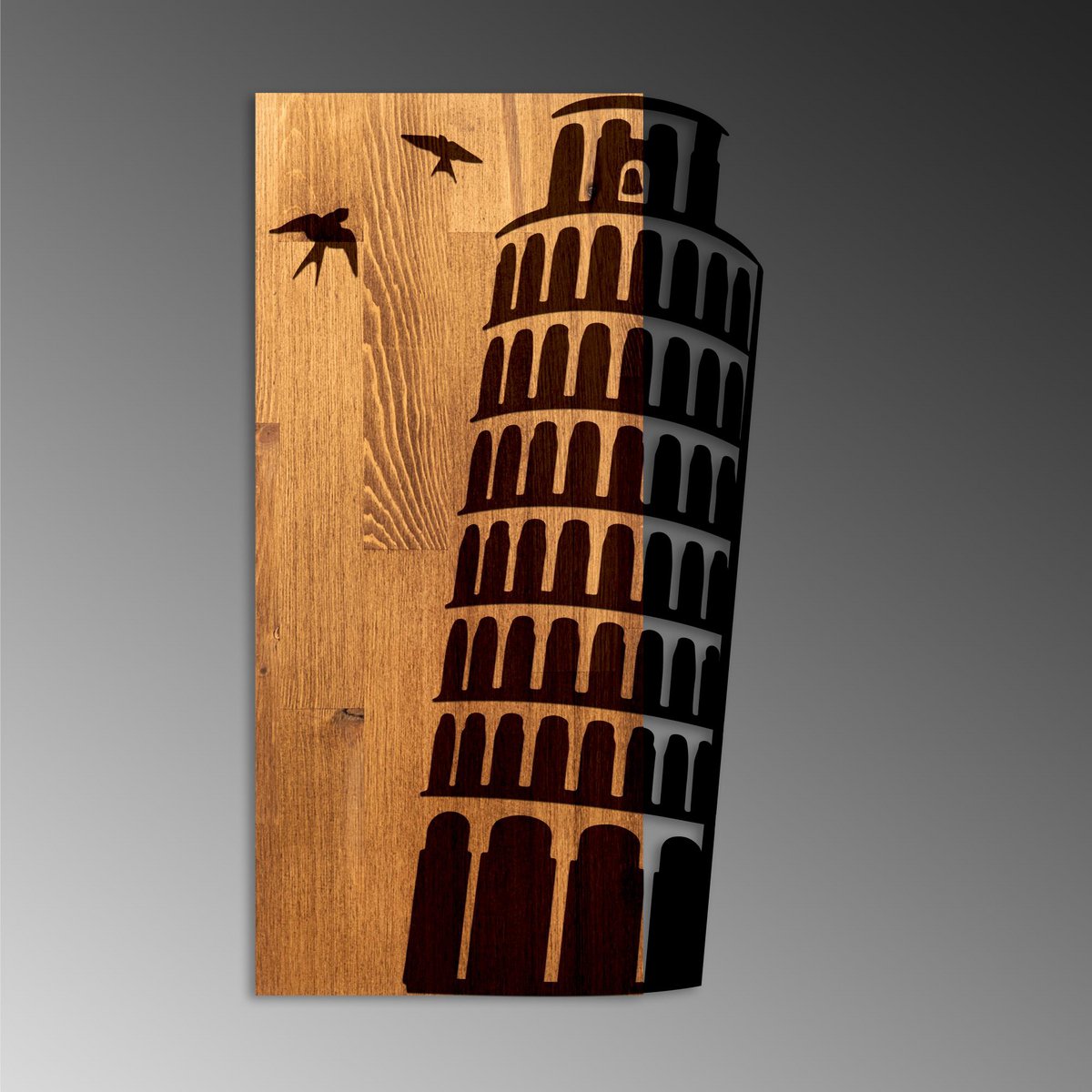 MA-463 Hout metalen muurschildering