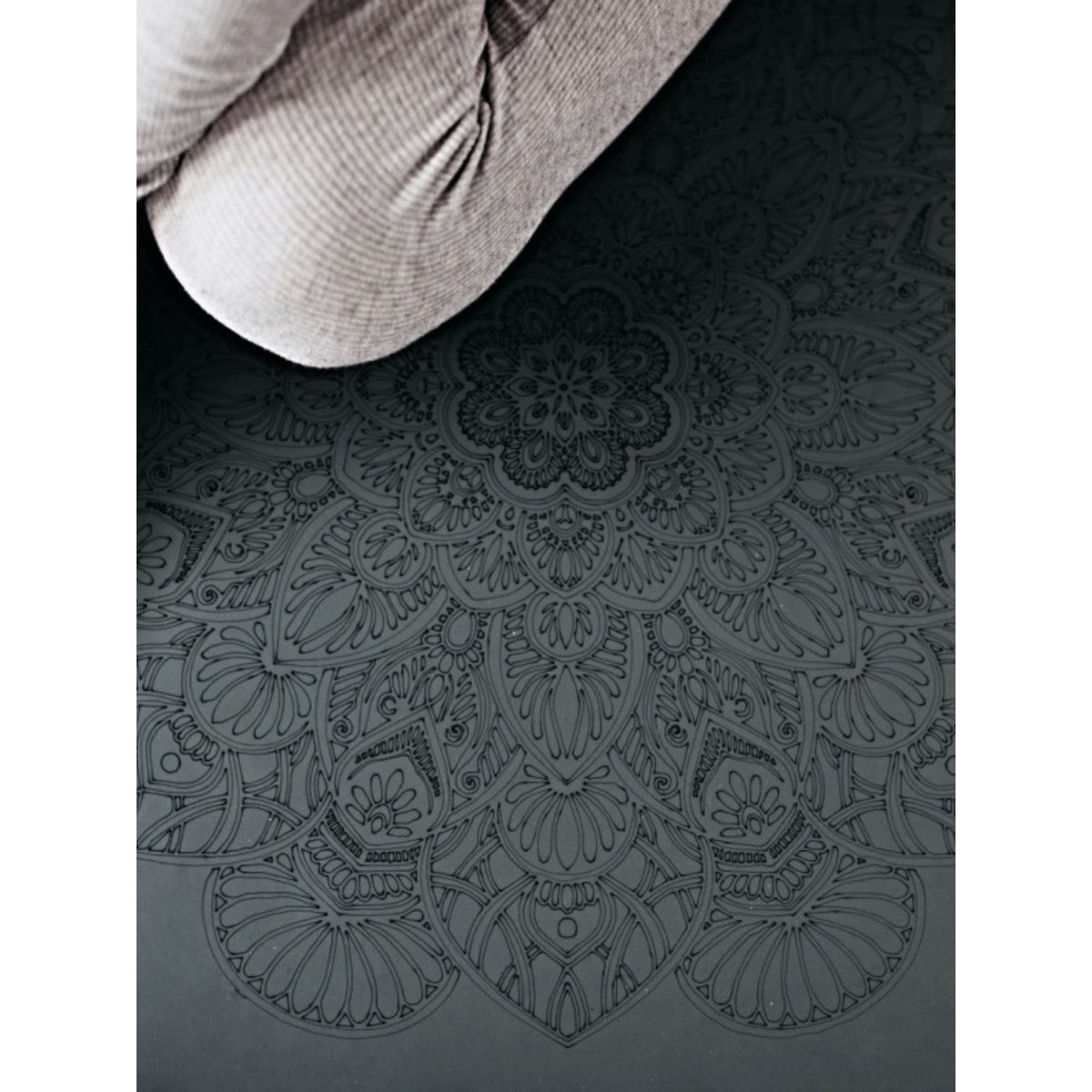 DIYogi™ GRAUE YOGAMATTE – MANDALA