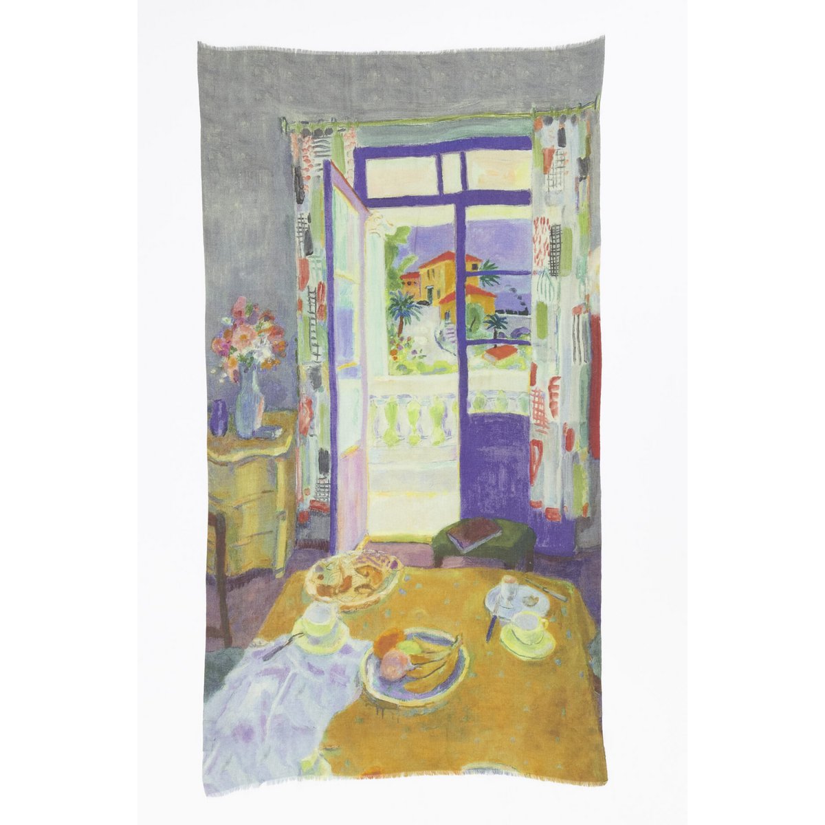 Schal Wolle/Seide – Otra Cosa – Zimmer mit blauer Tür – 4734