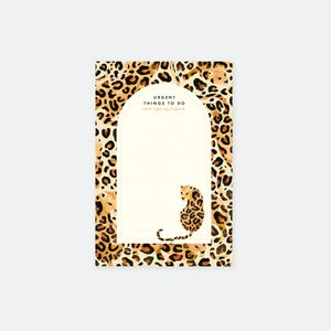 Notizblock Leopard