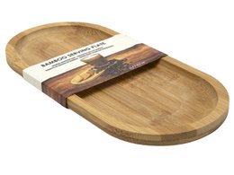 Serving board bamboo oval 22.5x10.5cm
