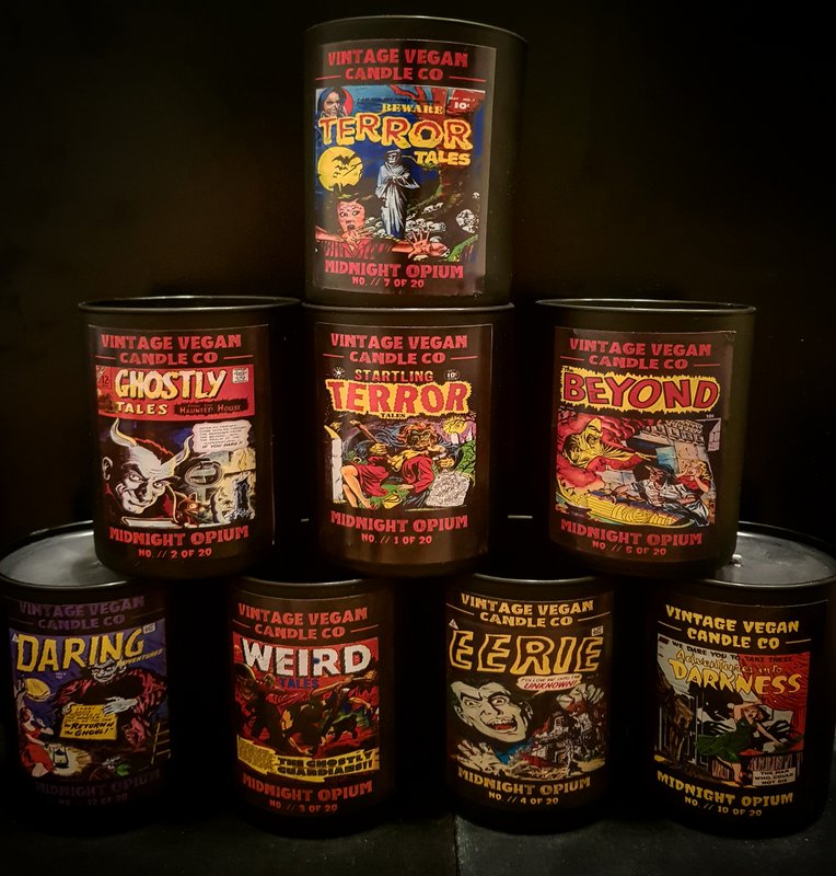 Halloween Comic Candle Vintage Vegan 200ml