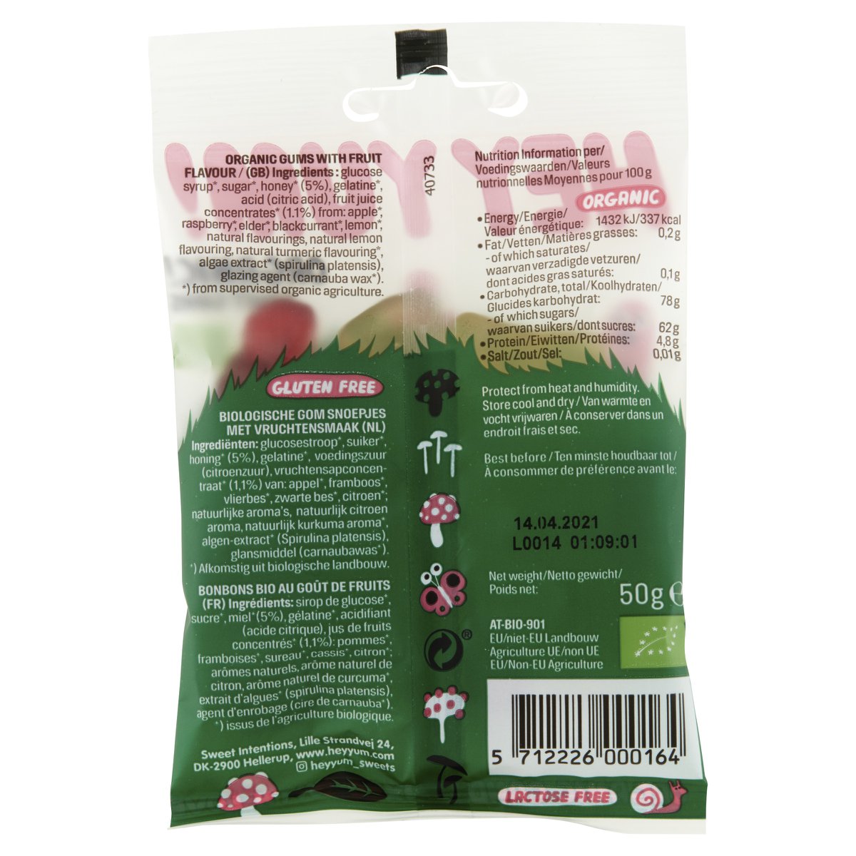 Organic gummies Magic Forest 50g