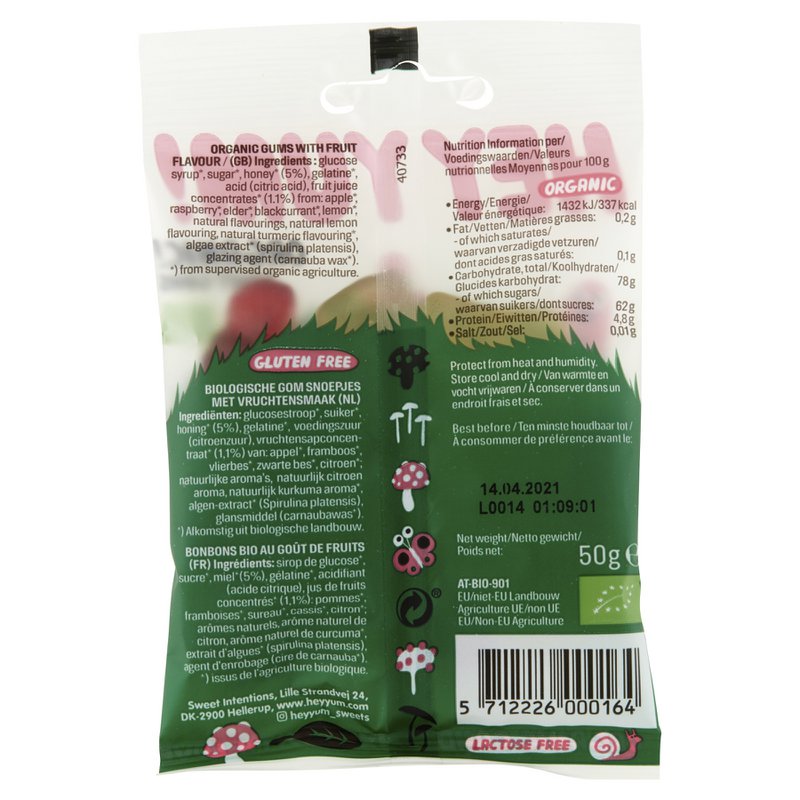 Økologiske gummier Magic Forest 50g