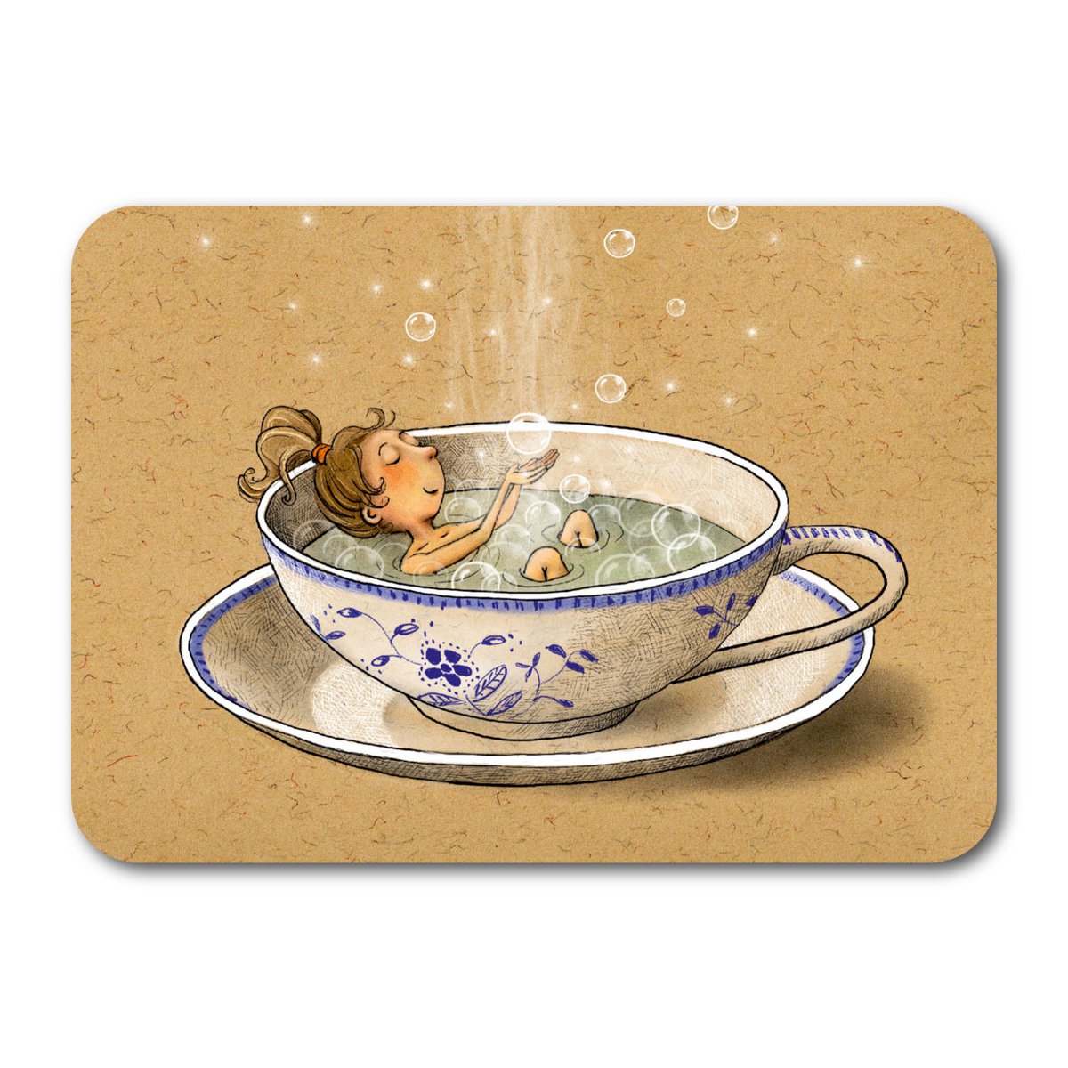 Postal de papel natural 7251