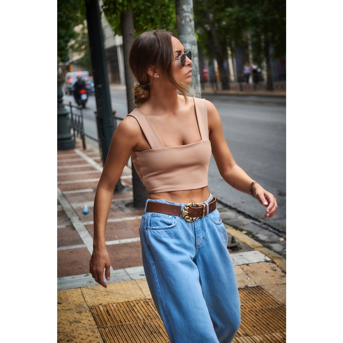 Ceinture Lea Tabac