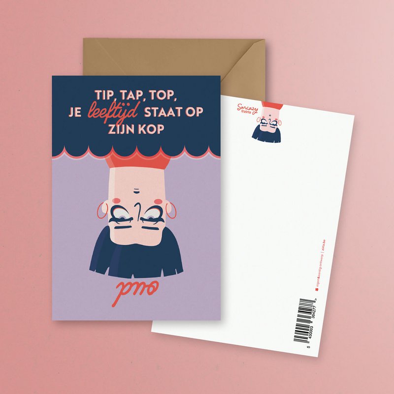 Sarcazy Tip Tap Top fødselsdagskort