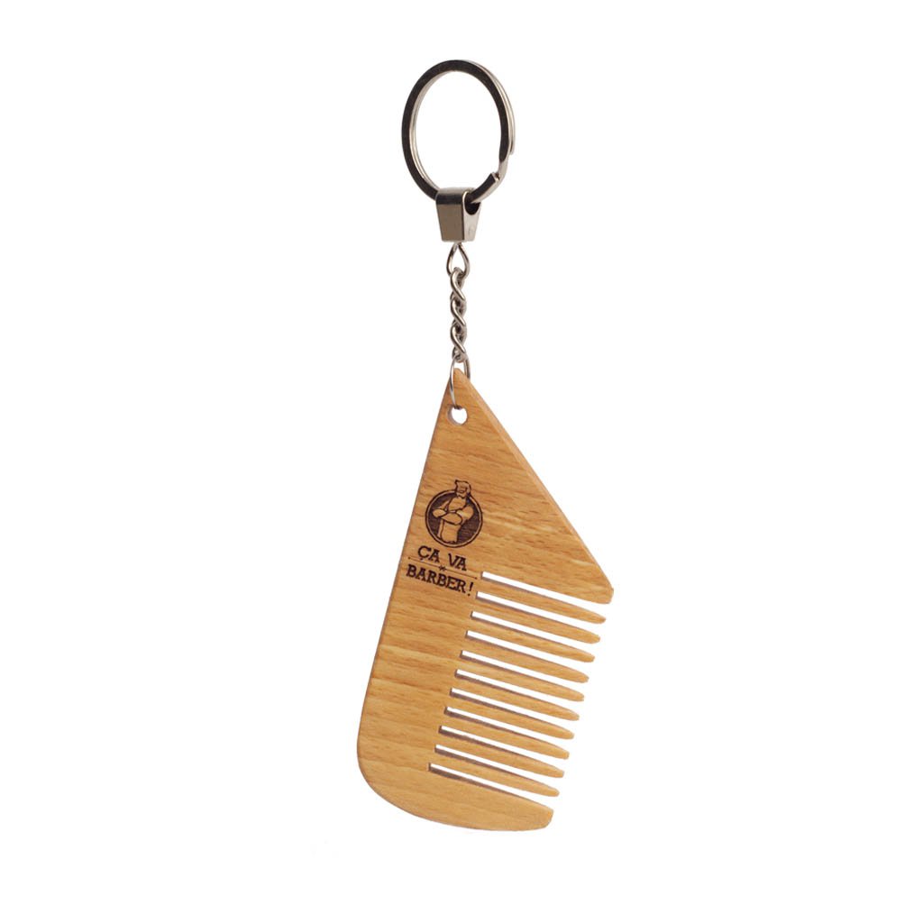 Peigne pour barbe porte-clef