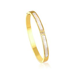 MOTHER OF PEARL - Rigid shell bracelet