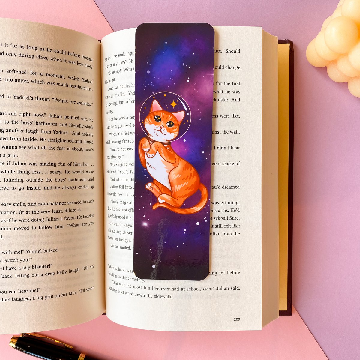 Catstronaut Laminated Bookmark