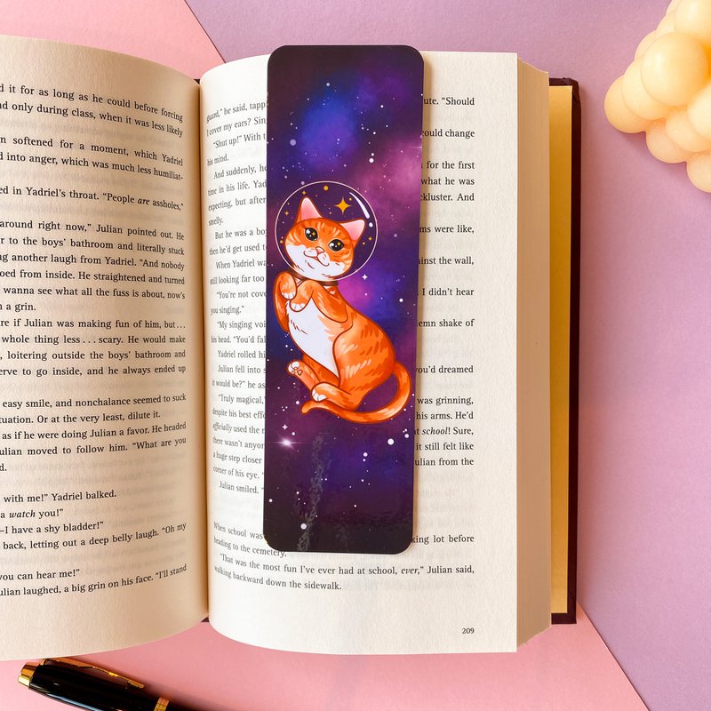 Catstronaut Laminated Bookmark