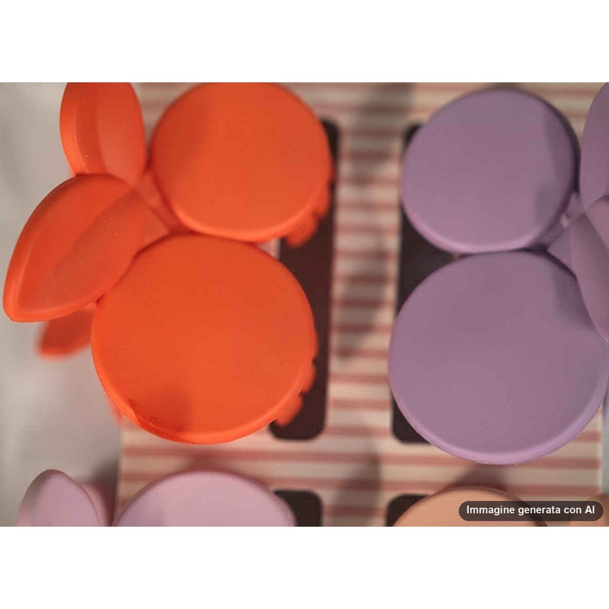 Pastellfarbene Haarklammern mit Blumen und Schleife, 6er-Set