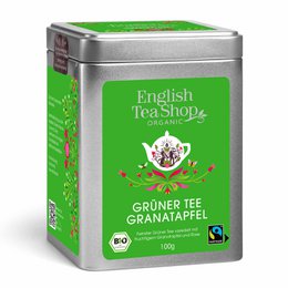 ETS - Grüner Tee Granatapfel, BIO Fairtrade, Loser Tee, 100g Dose