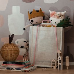HELSINKI paper bag holder light pink
